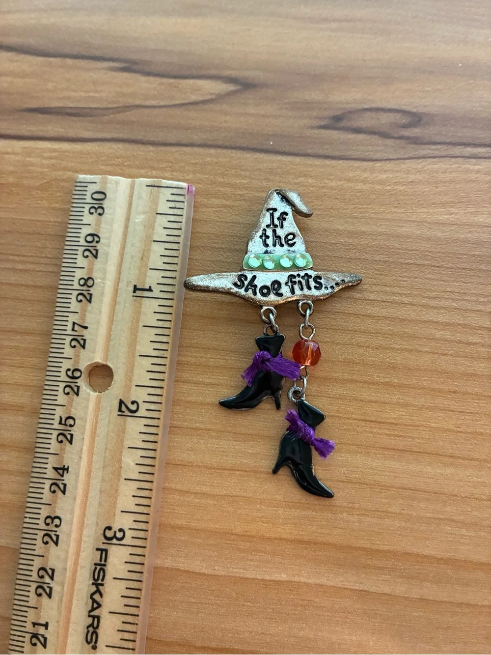 Witch Hat Shoe Charm Pin